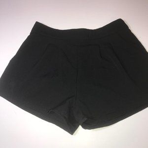 Black Small Shorts With Zipper-unbranded